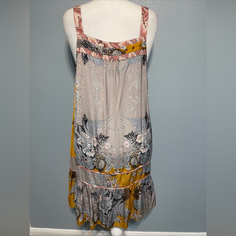 Tiny by Anthropologie Floral Midi Dress Sleeveless Fairy Whimsical Boho Large - Picture 4 of 9